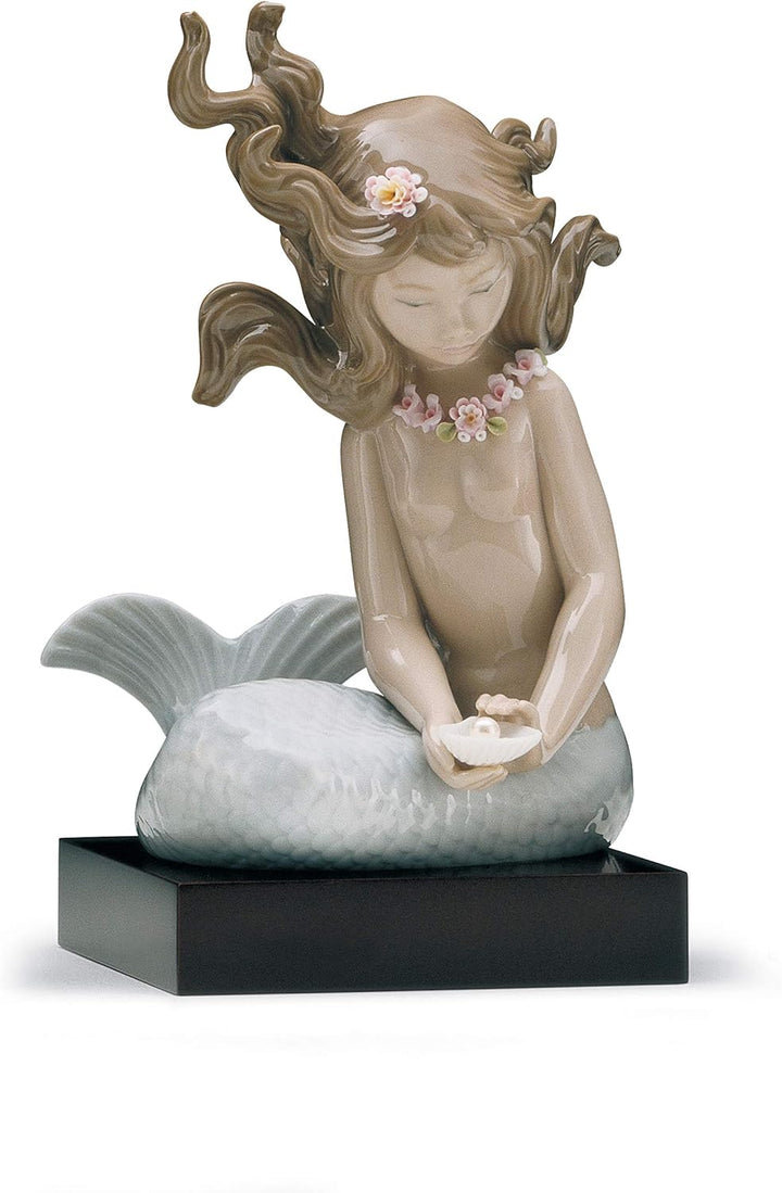 LLADRÓ Figur Kleine Meerjungfrau Portrait. Meerjungfrau. Porzellan.