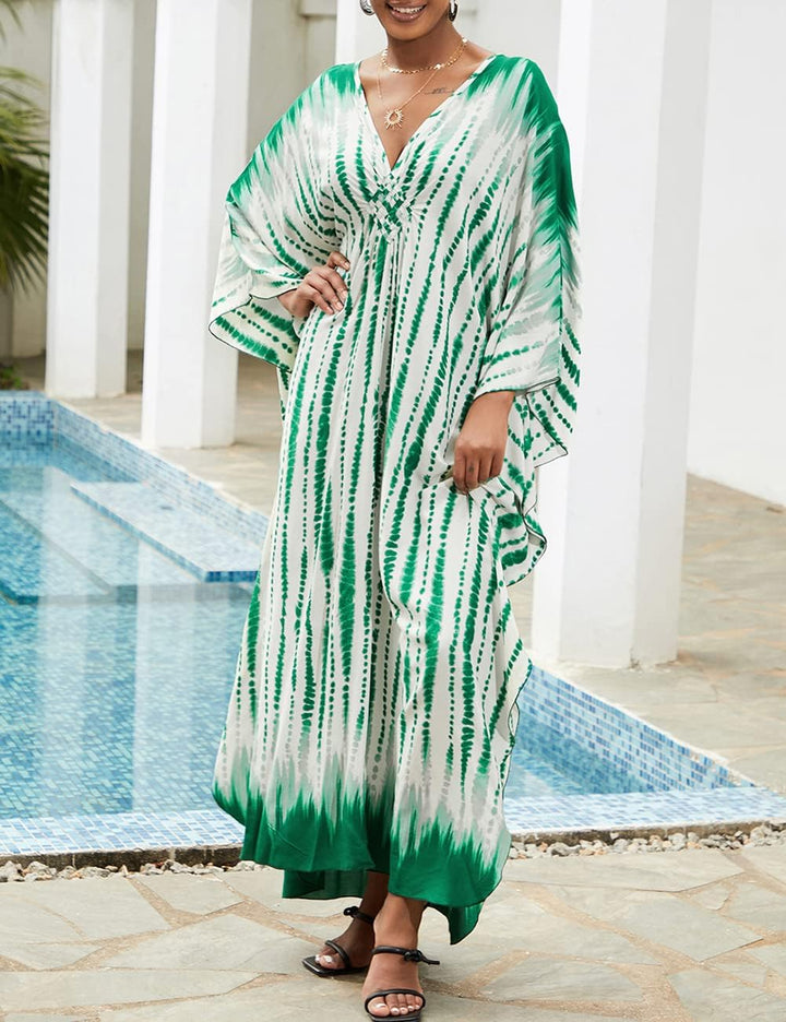 Bsubseach Kaftankleider für Frauen Langer Strand Badeanzug Cover Up Plus Size Kaftan Sommer Cover Up