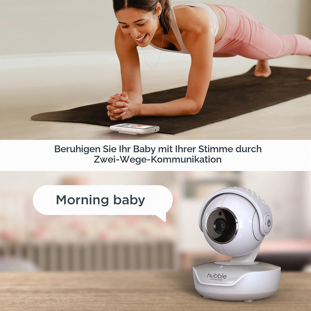 Hubble View Select 4,3" Babyphone mit Kamera, Fernschwenk-Neige-Zoom-Funktion, 2-Wege-Kommunikation,