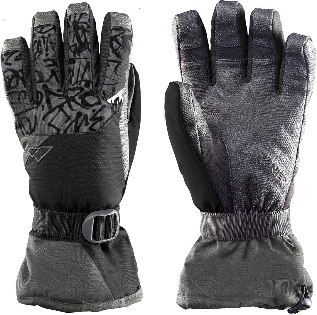 Zanier-Jugend-Handschuhe-GAP.STX Juniors 4.5 Schwarz, Anthrazit, 4.5 Schwarz, Anthrazit