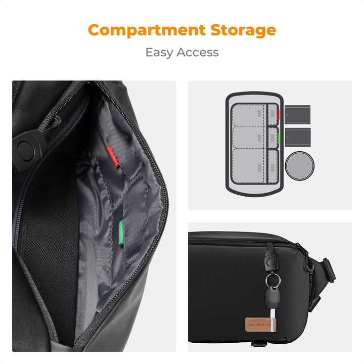 K&amp;F Concept Kamera-Rucksack, Schultertasche, quadratische Tasche, Taschen für Fotografen, Kamera-Rec