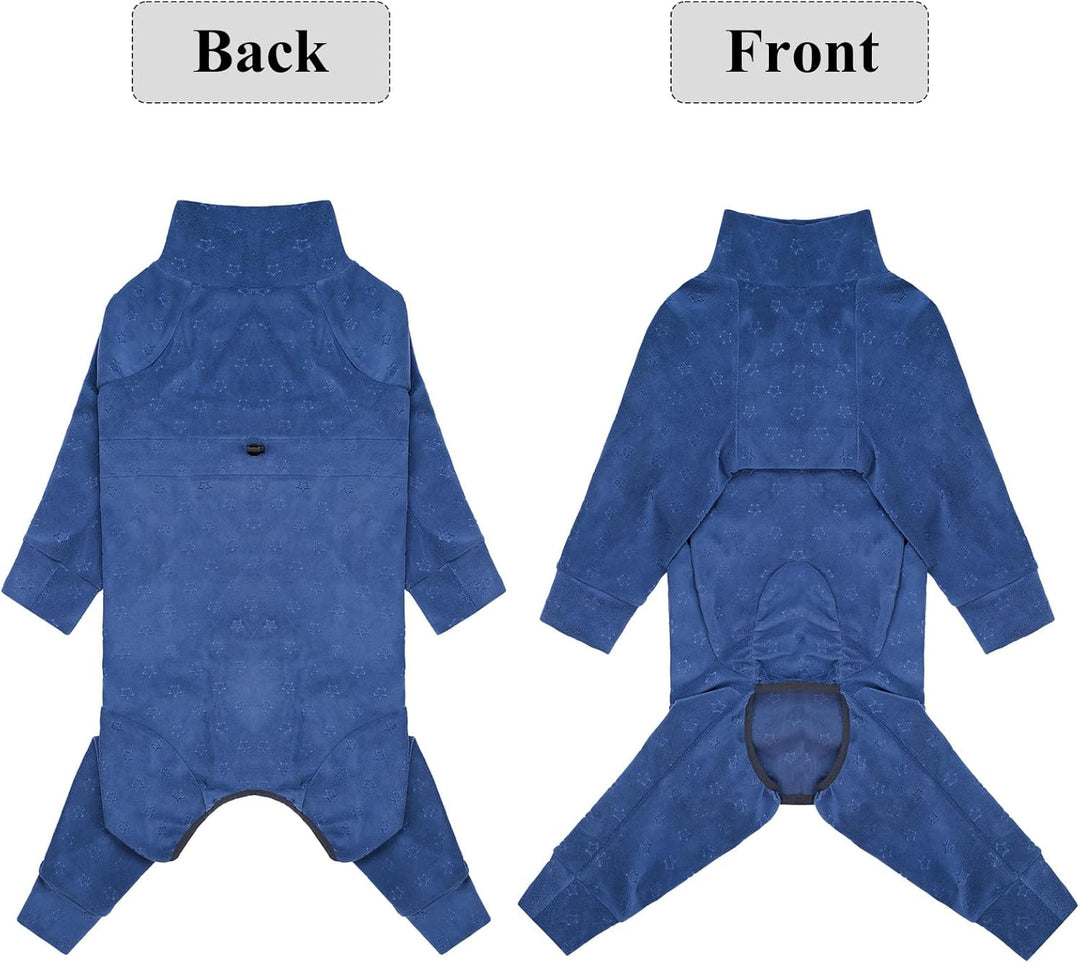 Prägung Hundemantel Fleece Hundepullover Mit Beinen Winterjacke Warm Hundepyjama Hundebademantel Gro