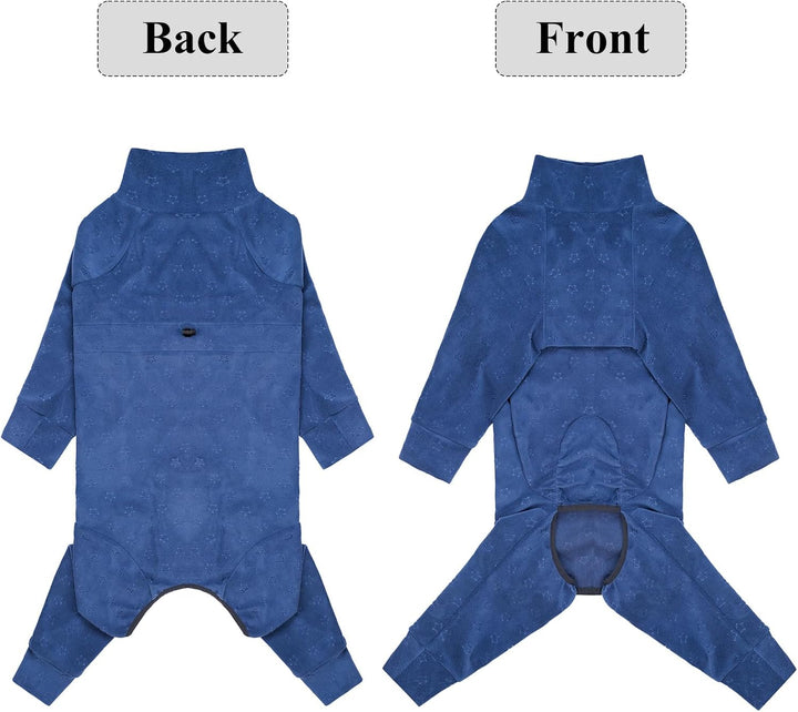 Prägung Hundemantel Fleece Hundepullover Mit Beinen Winterjacke Warm Hundepyjama Hundebademantel Gro