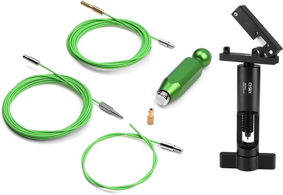 BESNIN Interne Kabelführung Kit +Schlauchschneider Fahrrad Werkzeug Set, Fahrrad Internes Kabelführu