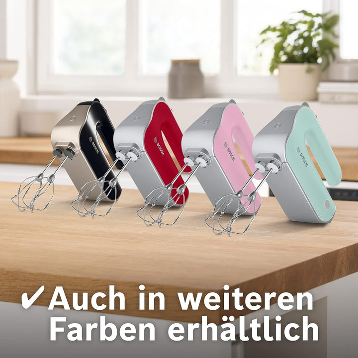 Bosch Hausgeräte Handrührer Styline MFQ4835DE, 2x2 Rührbesen, 2 Edelstahl-Knethaken, spülmaschinenge