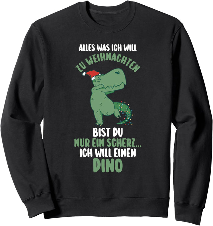 Weihnachtsmann Dinosaurier Weihnachten Sweatshirt