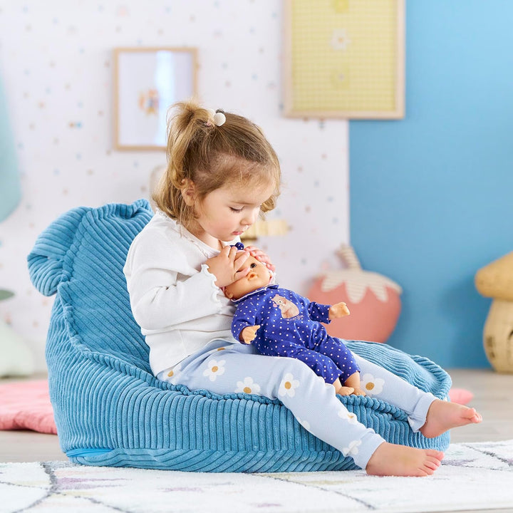 Corolle - Meine erste Babypuppe, Baby Calin Kapuzinerkresse – Bär, 30 cm, ab 18 Monate, 9000100910