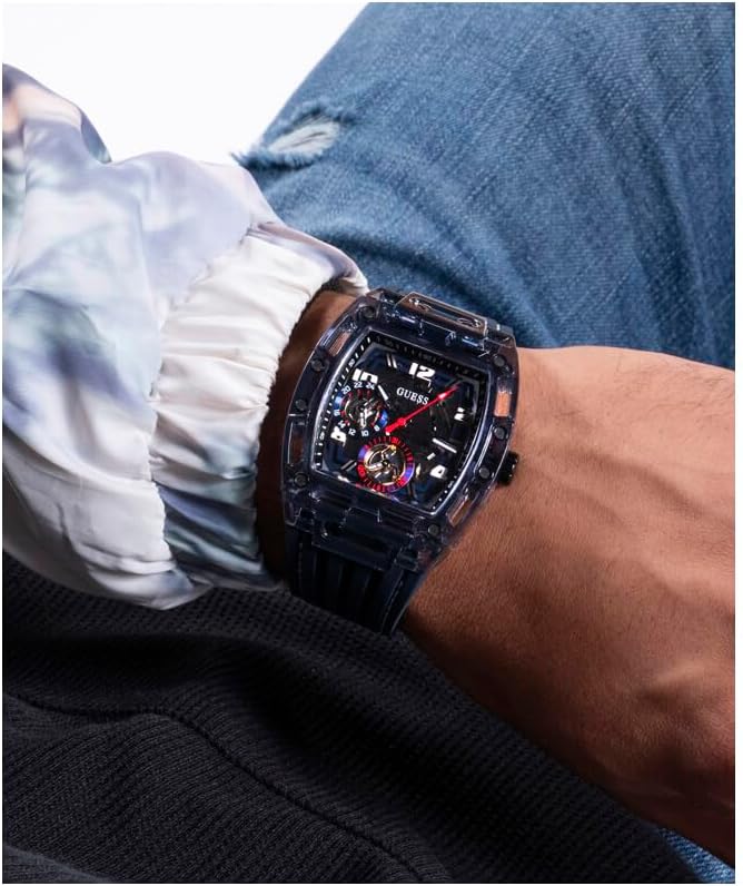 GUESS Multifunktions-Armbanduhr, Marineblau, Blau