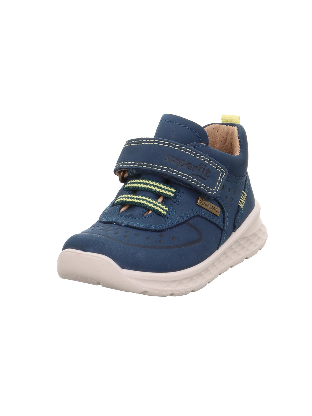 Superfit Jungen Breeze Gore-tex Lauflernschuh 20 EU Weit Blau Gelb 8030, 20 EU Weit Blau Gelb 8030