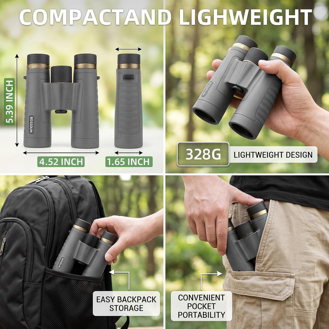 12x32 Fernglas für Erwachsene, professionelles HD-Fernglas mit BAK4-Dachkantprismen für Vogelbeobach