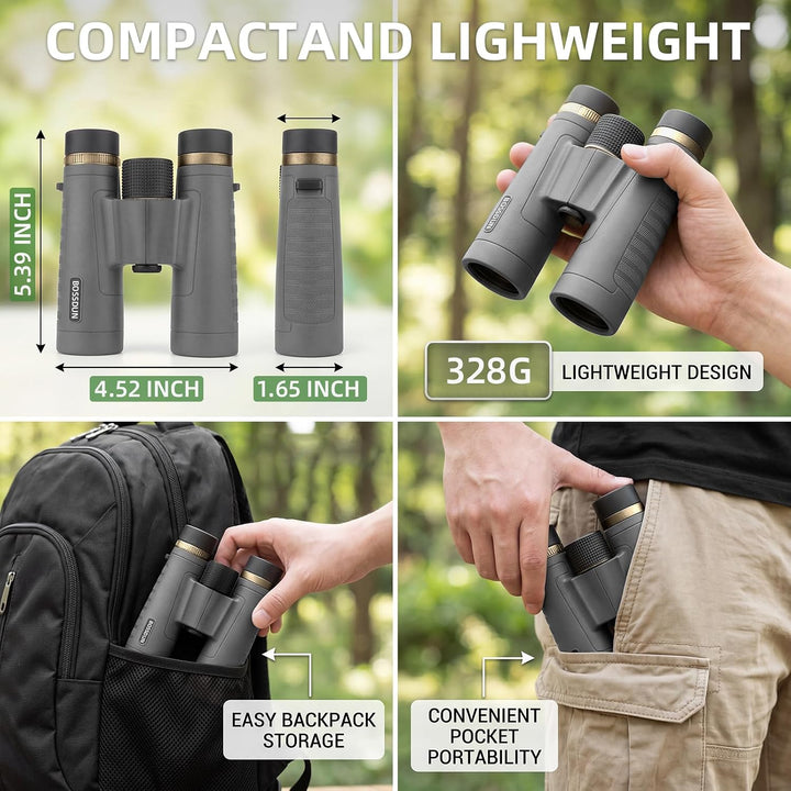 12x32 Fernglas für Erwachsene, professionelles HD-Fernglas mit BAK4-Dachkantprismen für Vogelbeobach
