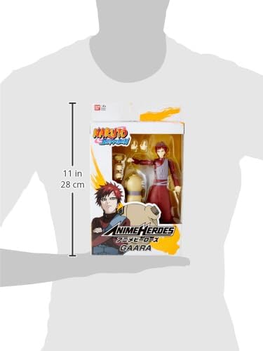 Bandai – Anime Heroes – Naruto Shippuden – Anime Heroes Figur 17 cm – Gaara – 36906, Gaara
