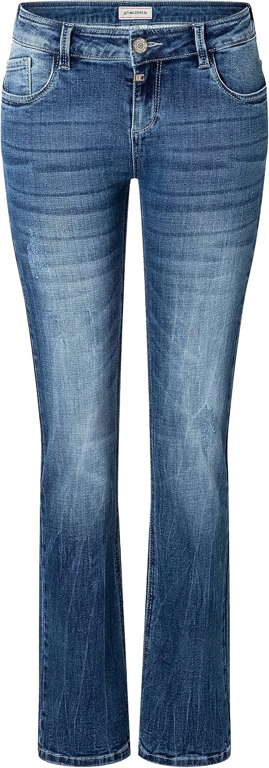 Timezone Damen Jeans Slim Lisatz 27W / 32L Mountain Blue Wash, 27W / 32L Mountain Blue Wash