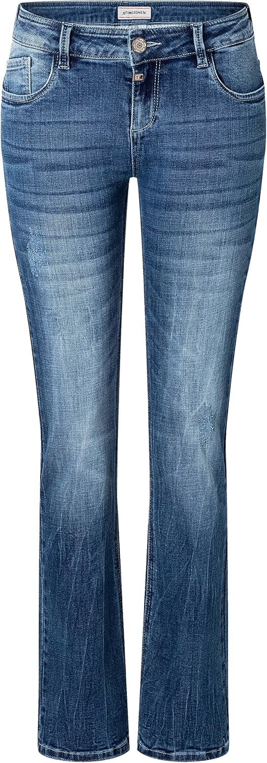 Timezone Damen Jeans Slim Lisatz 27W / 32L Mountain Blue Wash, 27W / 32L Mountain Blue Wash