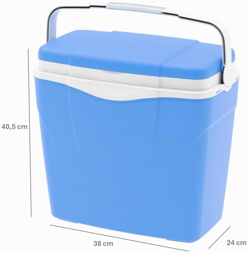CoolBox Antarctica 3 Sizes, Camping, Summer Freezer Box for bevrages and Food 25LT Blau, 25LT Blau