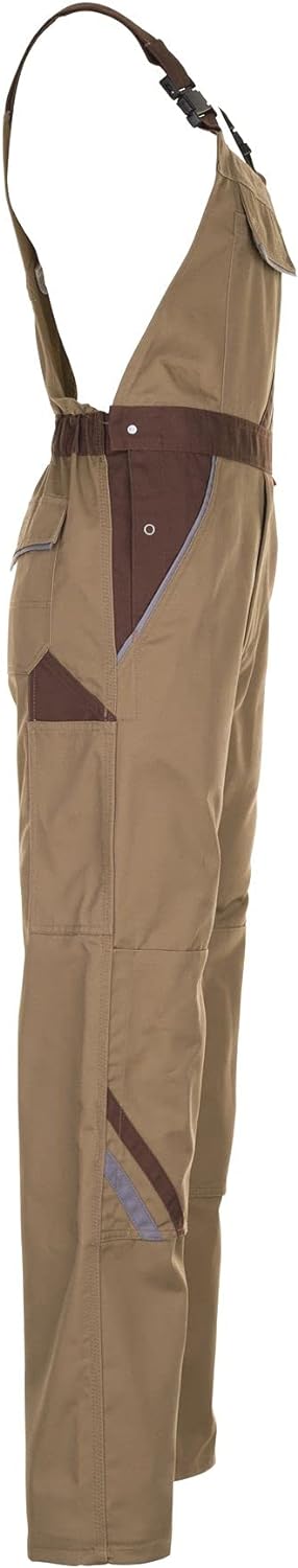 Planam Highline Herren Latzhose Khaki braun Zink Modell 2334 Grösse 70 khaki/braun/zink 70, khaki/br