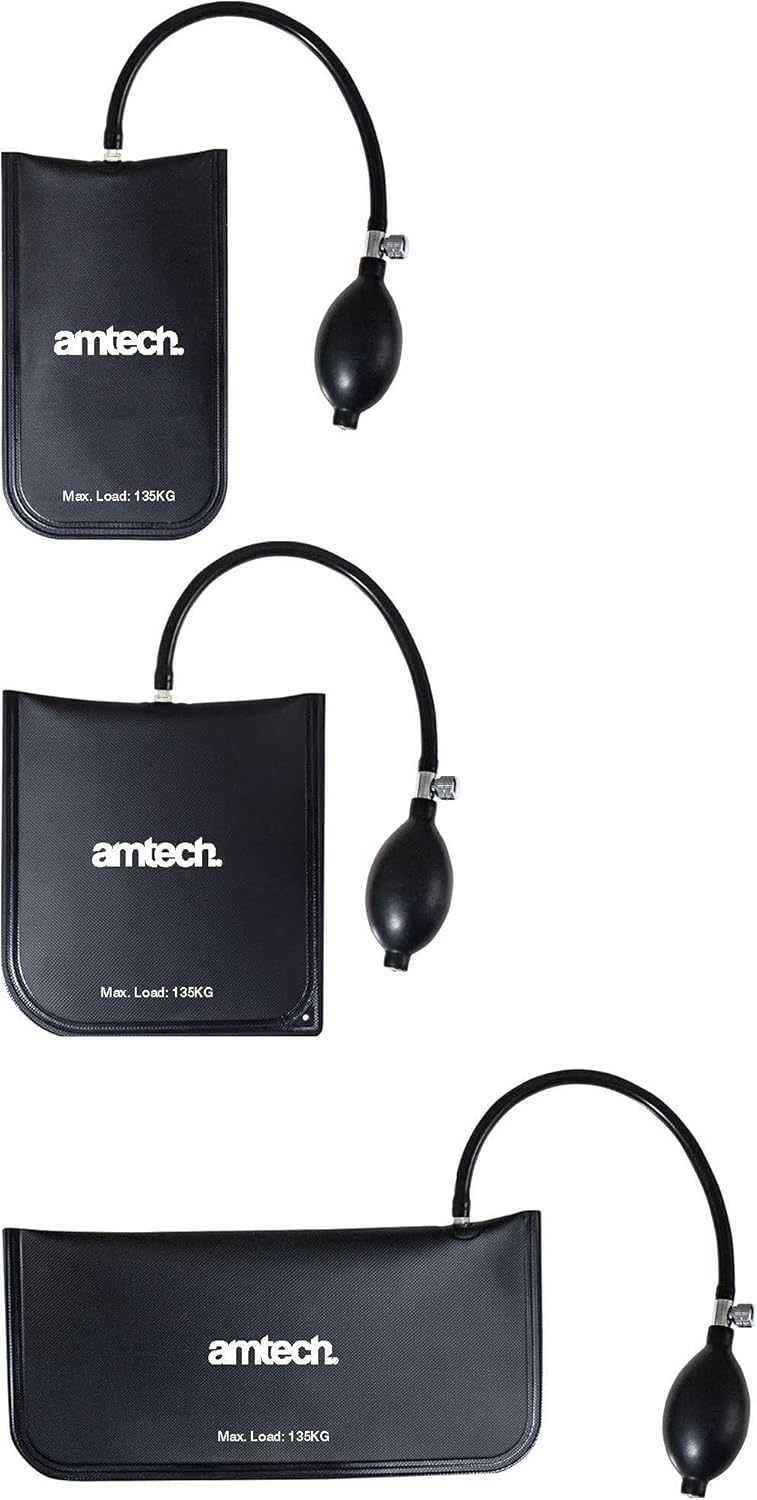 Amtech J1820 3 Airbags zum Heben, Nivellieren, Auto und Haushalt, max. 135 kg Tragkraft