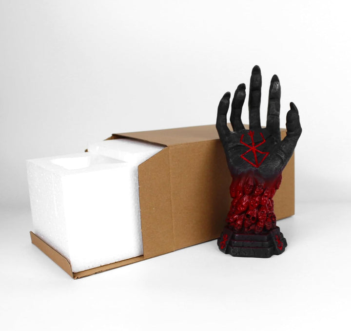 Teufelshand Design Ständer: Kopfhörer- und Controllerhalter, Rot-Schwarz Verlauf, Resin, Ideal für P