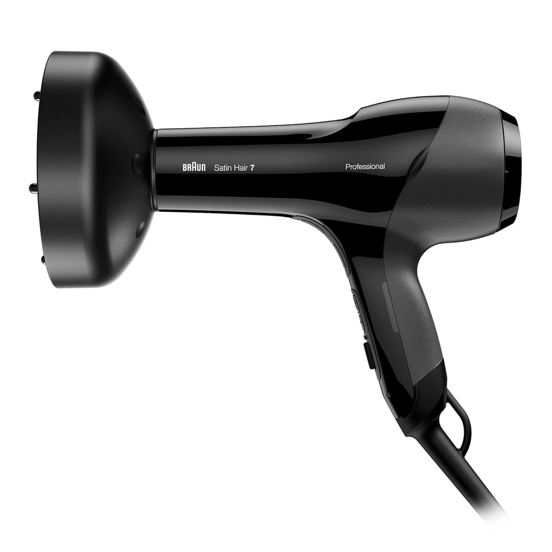 Braun Satin Hair 7 SensoDryer Haartrockner, professioneller Föhn mit Thermosensor, IonTec und Diffus