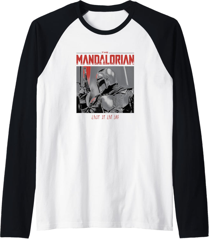 Star Wars: The Mandalorian Mando Profile Logo Code Red Raglan