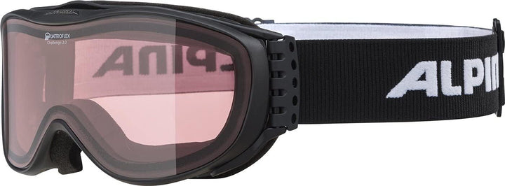 Alpina Unisex Challenge 2.0 Q S1 Skibrille (1er Pack) Einheitsgrösse Schwarz, Einheitsgrösse Schwarz