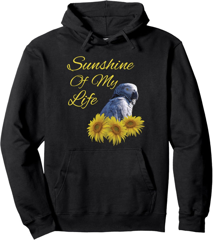 Kongo African Grey Papagei Sonnenblume Sonnenblume Pullover Hoodie