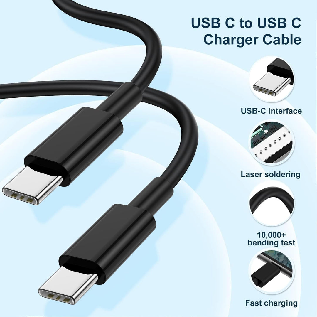 45W Ladegerät USB C Schnellladekabel, Netzteil Adapter mit 2M Typ C Kabel, Super Fast Charger Ladeka