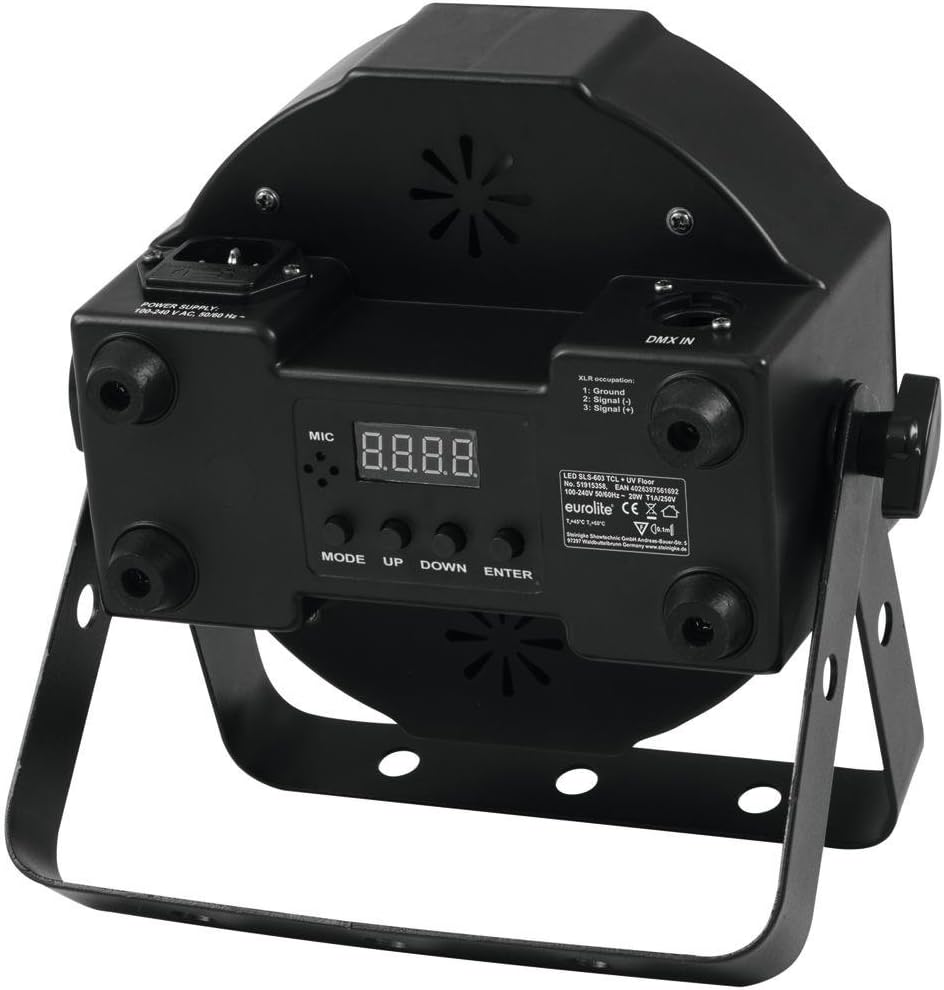 Eurolite LED SLS-603 TCL + UV Floor | Flacher Scheinwerfer mit 5 x 3-W-3in1-LED (RGB) & einer 3-W-UV