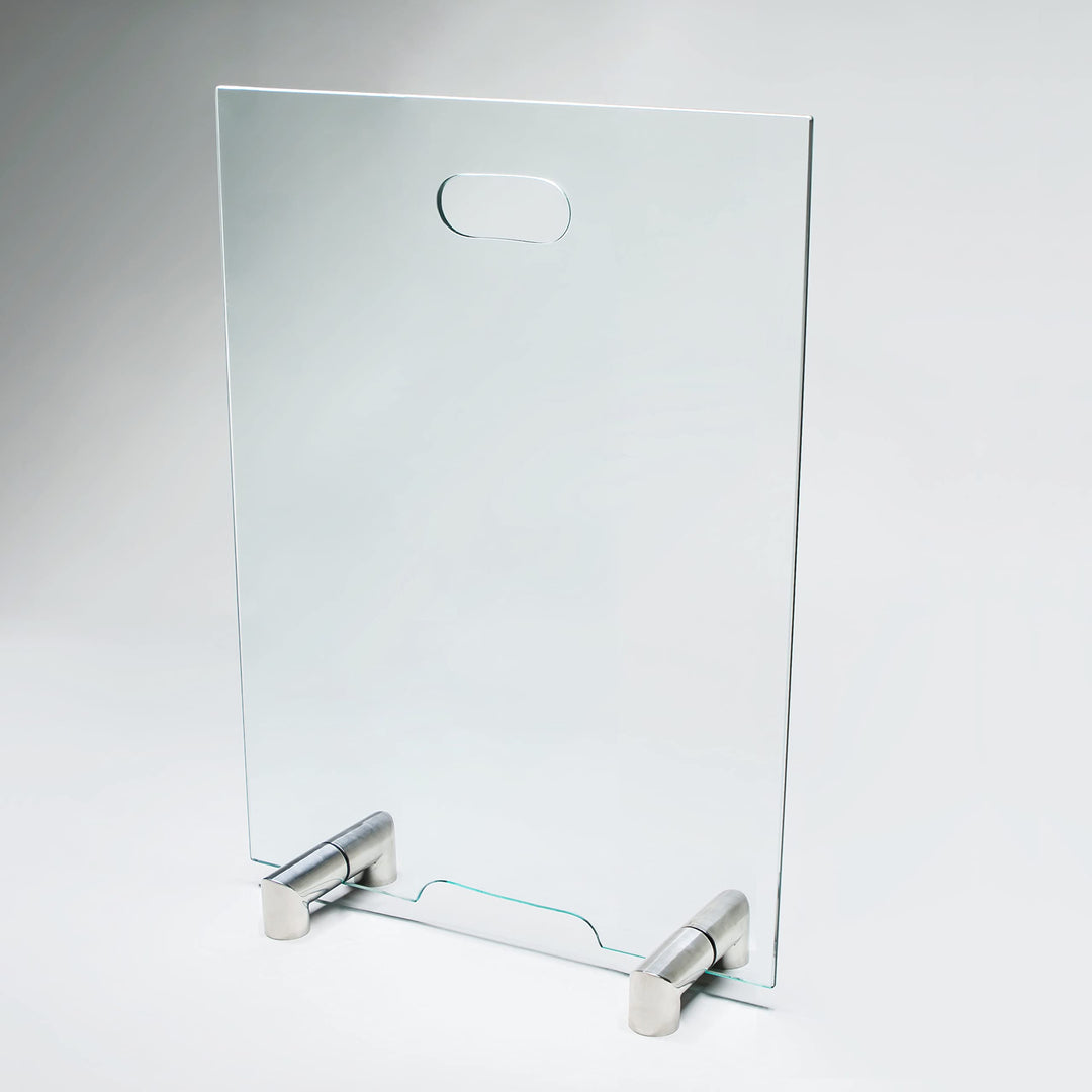 BIJON Kaminschutzgitter aus Spezial-Sicherheitsglas, Hitzeschutz Funkenschuztgitter, Ofenschutzgitte