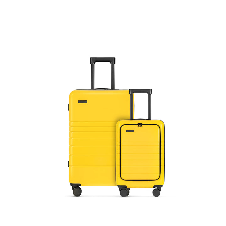 ETERNITIVE - Koffer I Reisekoffer aus ABS I Rollkoffer I Reisetrolley Leicht mit Doppelrollen 360° I