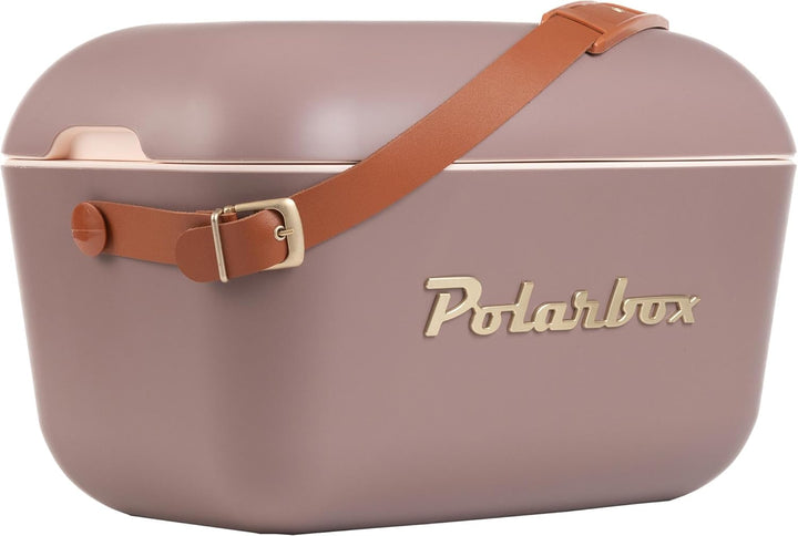 Kühlbox, 12 l, Gold, Braun mit goldfarbenen Details. POLARBOX Braun, Gold, Braun, Gold