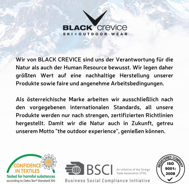 Black Crevice Skitasche mit Rollen für 2 Paar Skier + Stöcke I Ski Bag mit 2-Wege Reissverschluss I