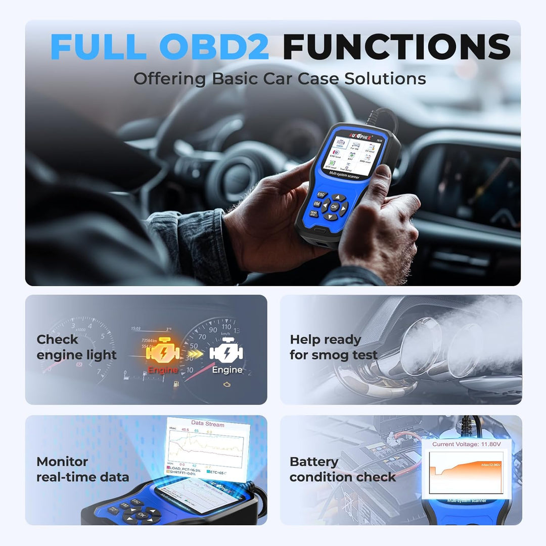 AUTOPHIX 7610 Elite Vollsysteme OBD2 Diagnosegerät Kompatibel mit VW Automotive Full Functions OBD2