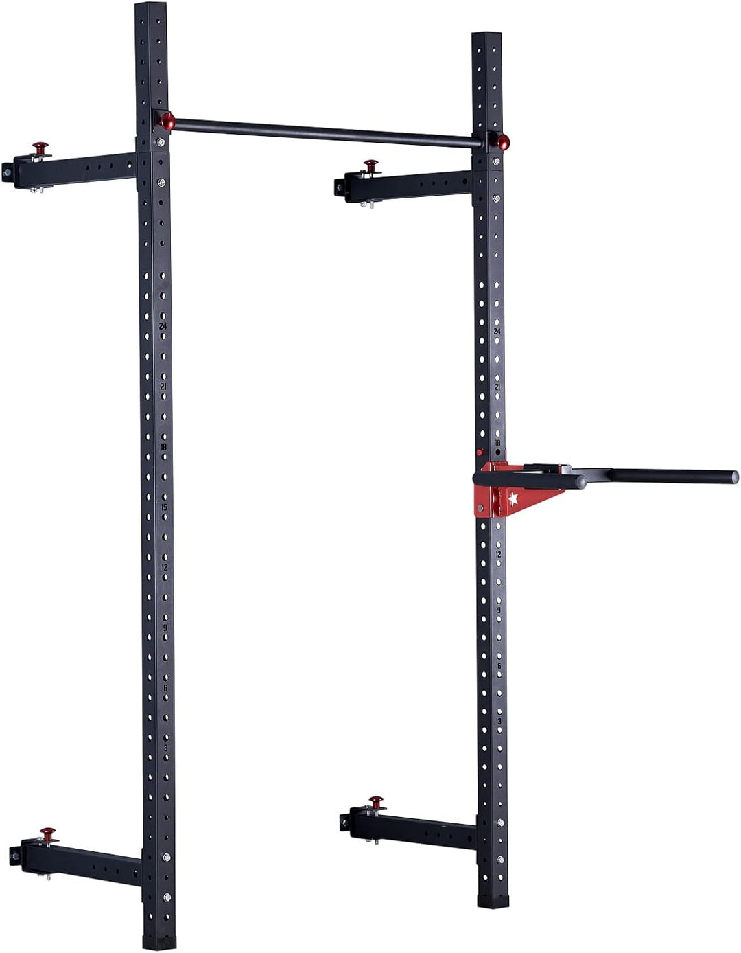 Train Hard Wand Rack Wandbefestigter Power Rack mit Klimmzugstange, 350 kg belastbar, optional mit Z