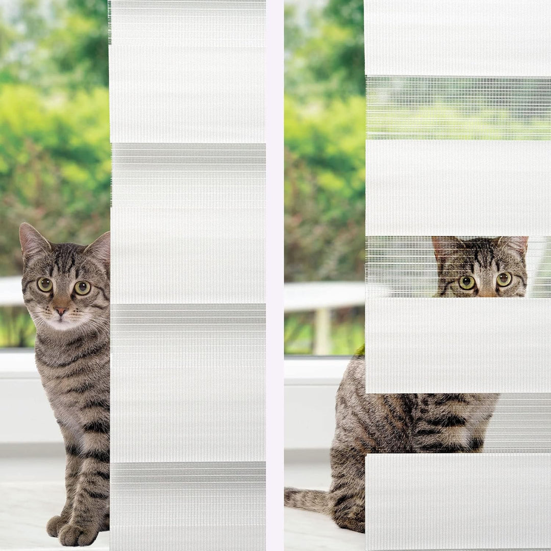 Victoria M. Doppelrollo Klemmfix ohne Bohren, 105 x 150cm (BxH) Grau, Rollo Fensterrollo lichtdurchl