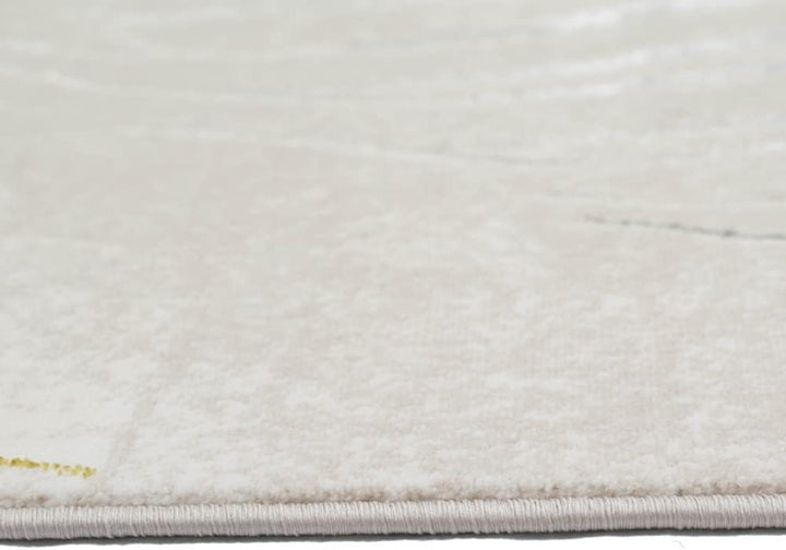 Teppich-Traum Designer Teppich Flur Wohn- & Schlafzimmer Palmenzweige Creme grau Gold Grösse 240x340