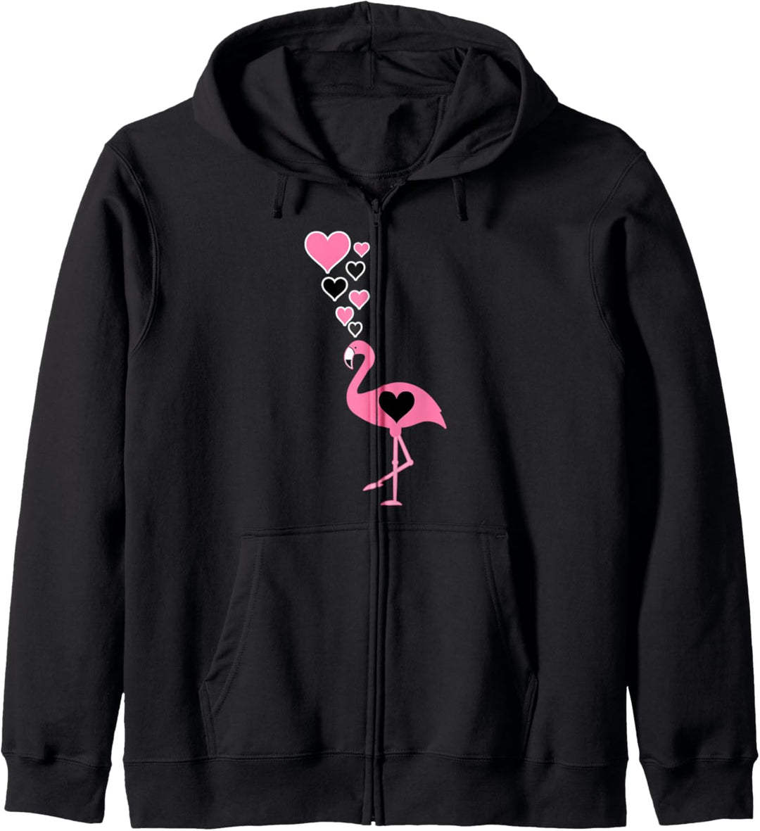 Süsse Flamingo-Herzen - Ich liebe Flamingos Kapuzenjacke