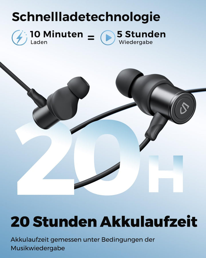 SoundPEATS Q40HD Bluetooth Kopfhörer, In Ear Kopfhörer mit LDAC Hi-Res Audio, IP67 Wasserdicht, 20 S