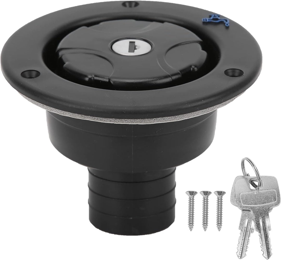 Tankdeckel 85mm Wassertankdeckel mit 2 Schlüsseln Auslaufsicherer Wasser Diesel Trinkwasser Wasserde