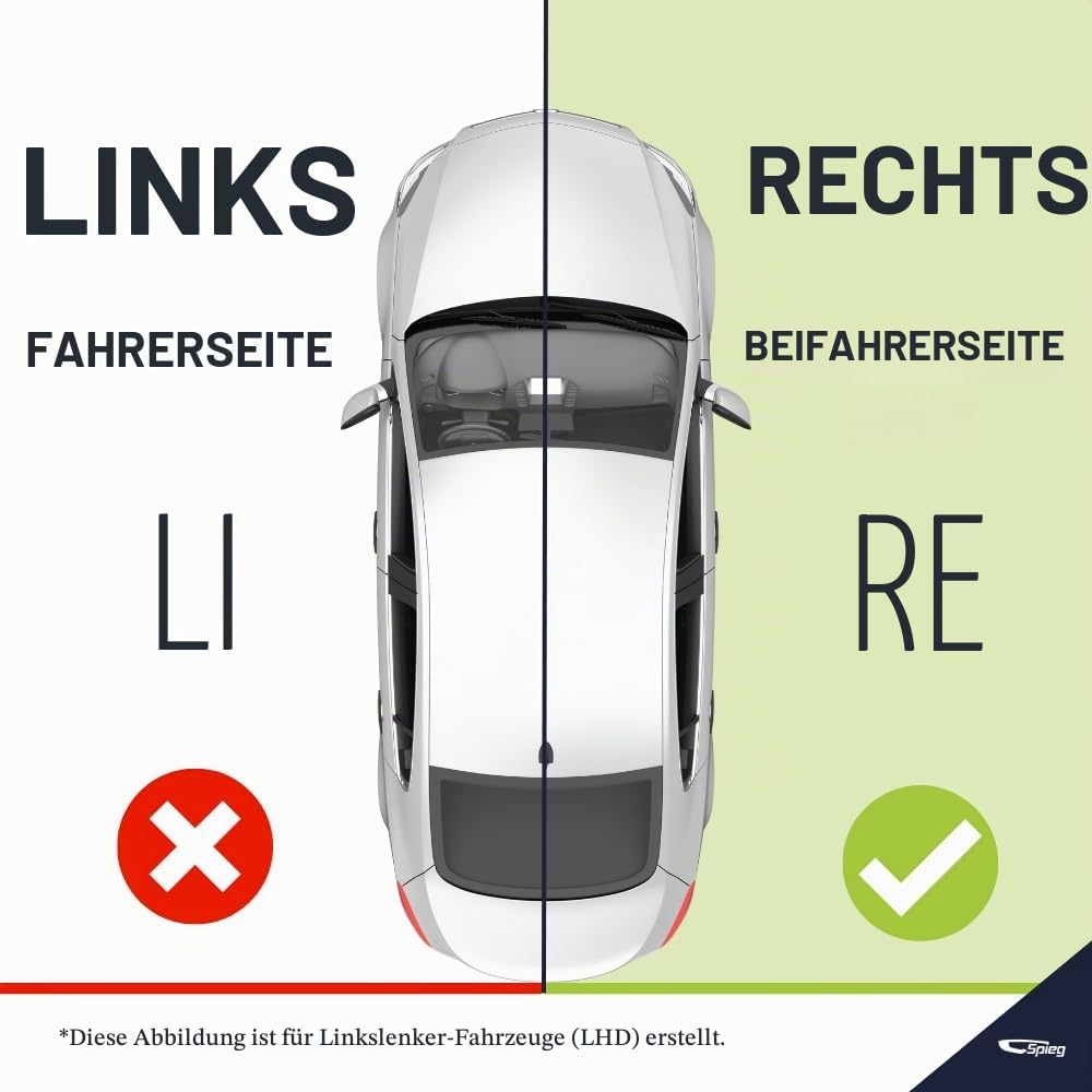 Spieg Rechts Aussenspiegel Ersatz für Vito W447 2015-2022 Elektrisch Verstellbar Beheizt Manuell Ein