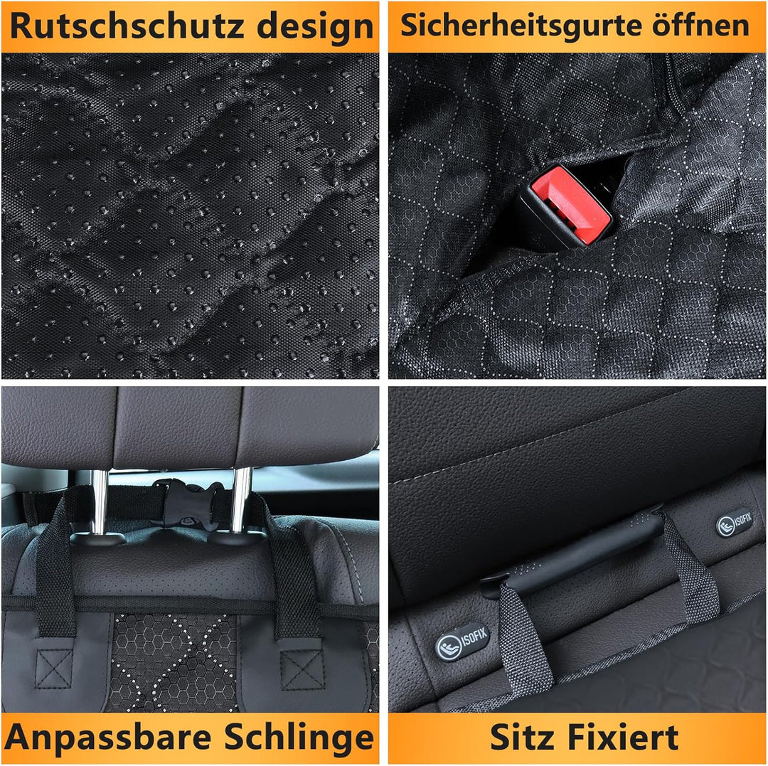 Alfheim Hund Autositz Hülle Robust, Wassergespült Hinten Sitz Hülle Verdickte Doppel Schutz Hülle Al