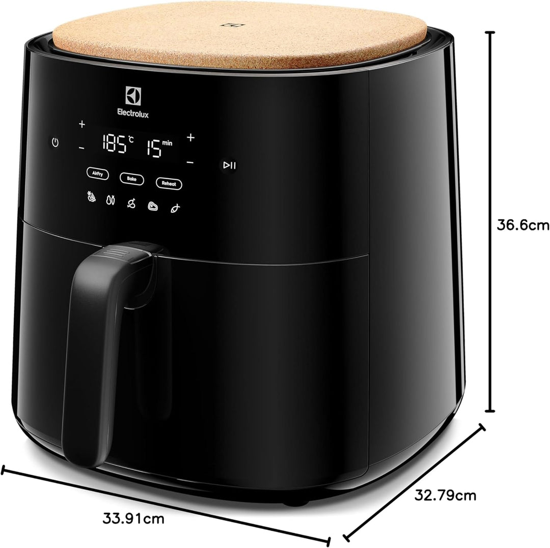 Electrolux Luftfritteuse EAF7B - Kapazität 7 l - Luftfritteuse Antihaftbeschichtung - 1800 W - 8 vor