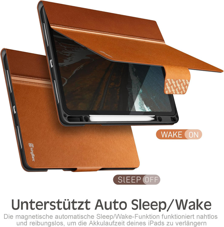 KingBlanc Hülle für iPad Pro 12,9 Zoll 2022 (6. Generation) /2021/2020/2018 (5./4./3. Gen) mit Stift