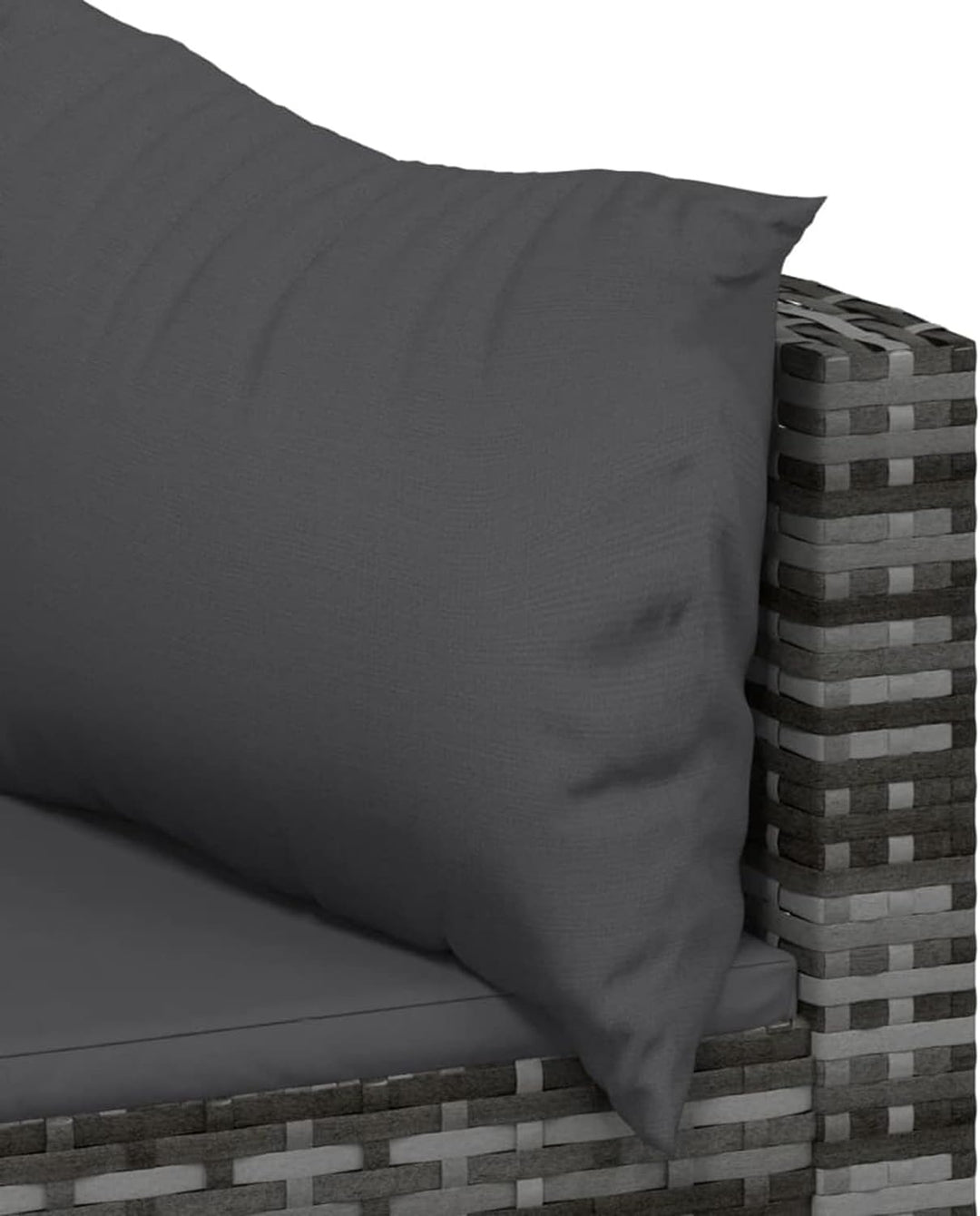 Festnight 3-TLG. Set balkonmöbel Kleiner, Balkon Lounge Klein, Rattan Gartenmöbel Set, Garten Lounge