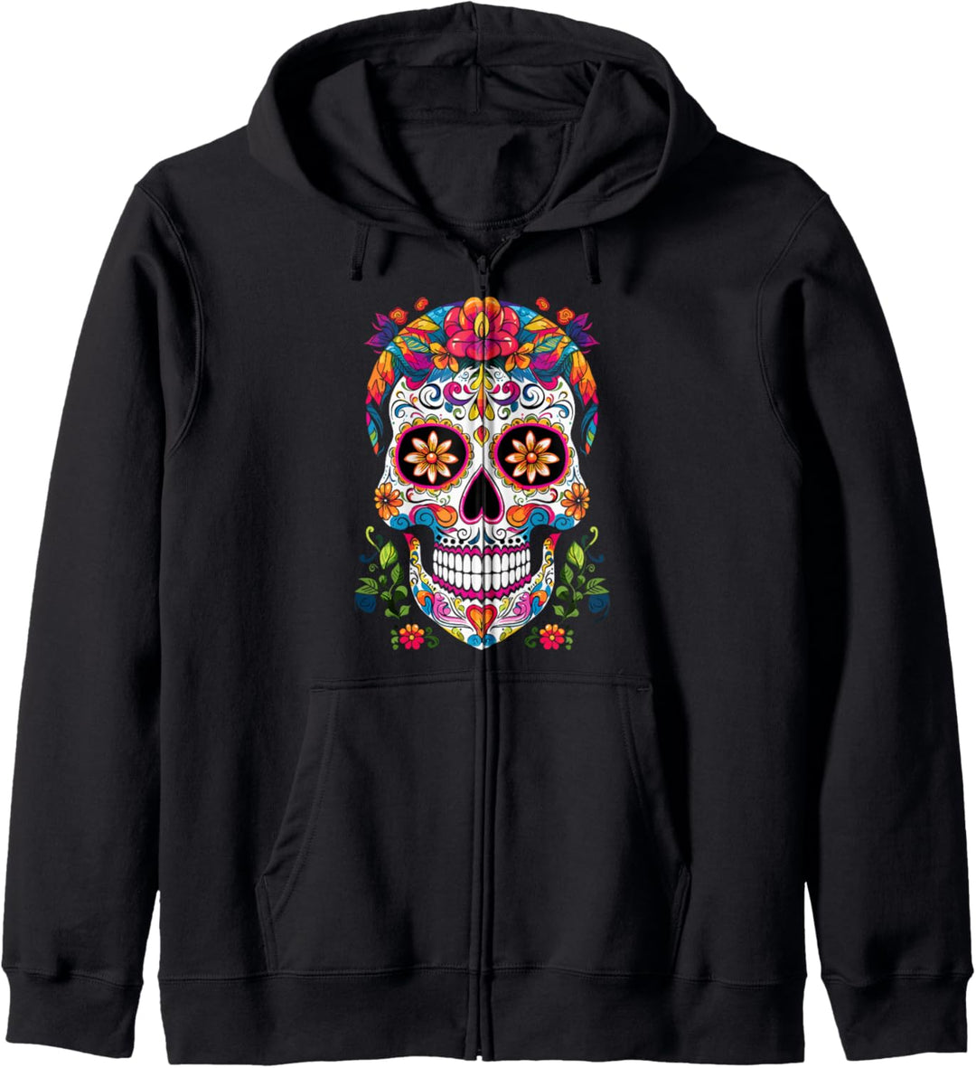 Sugar Skull Halloween Calavera Kostüm Dia De Los Muertos Kapuzenjacke