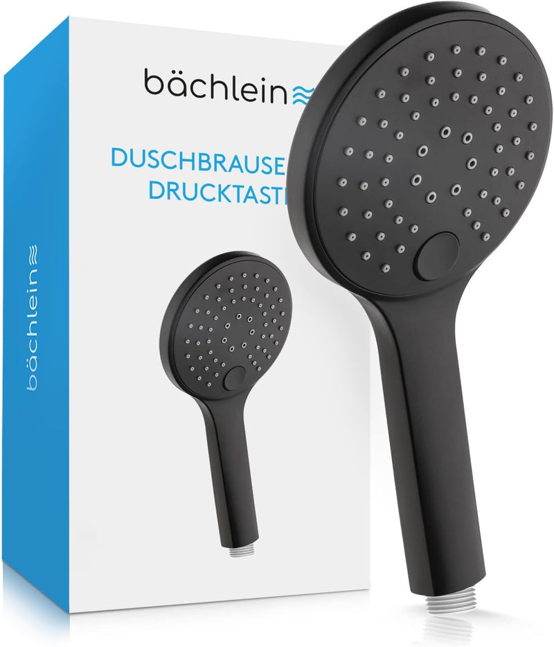 Bächlein Universal Duschbrause - Brausekopf mit 3 Strahlarten, einfach wechselbar durch praktische D