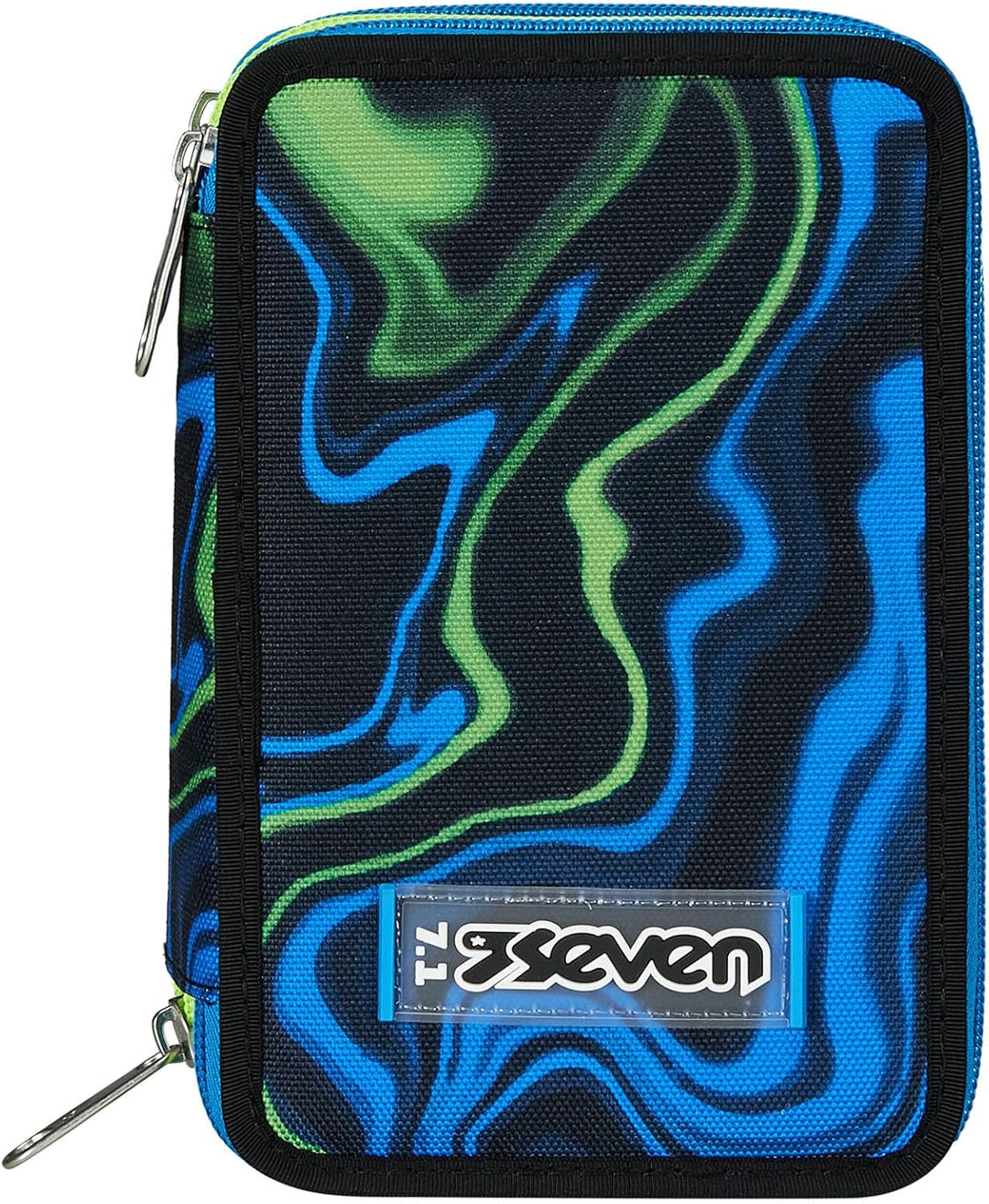 Seven Federmäppchen, Mäppchen, Mehrfarbig, Federtasche für Schreibwaren, Etui komplett mit Bleistift