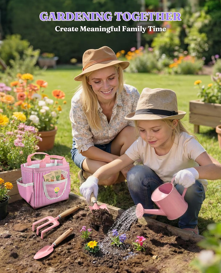 Kinder-Gartenset, kindersicheres und Robustes Werkzeug für Spass im Freien, Kreativität zu fördern (