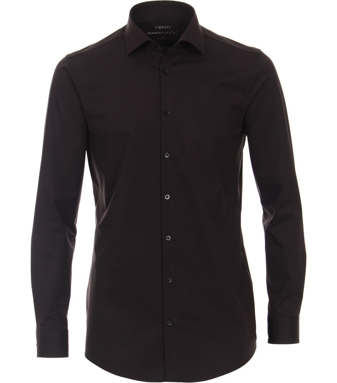 Venti Businesshemd Uni Body Fit 35 Schwarz, 35 Schwarz