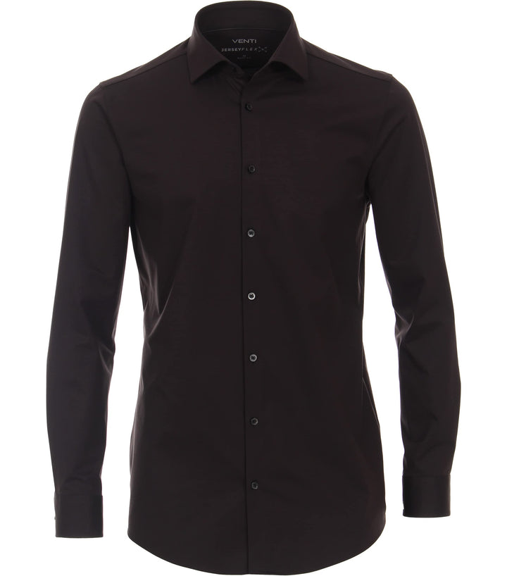 Venti Businesshemd Uni Body Fit 35 Schwarz, 35 Schwarz